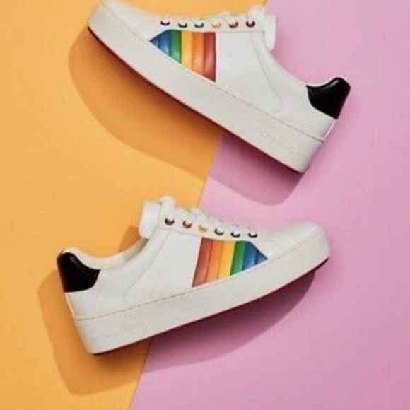 Michael KORS Poppy Laceup Rainbow Sneakers 🌈 - Picture 7 of 7